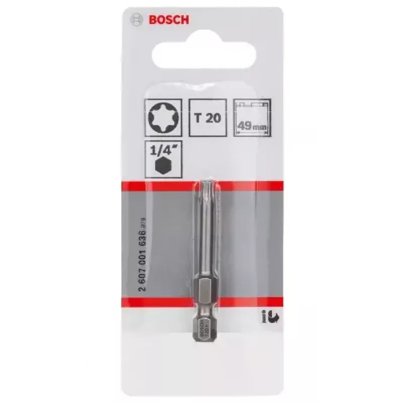 Bit de aparafusar Bosch 2607001636 T20 extra duro 49 mm