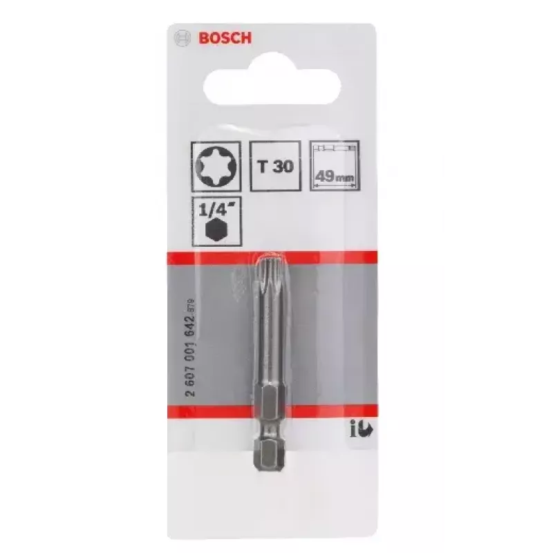 Bit de aparafusar Bosch 2607001642 T30 extra duro 49 mm