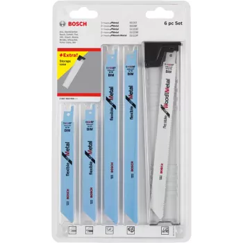 Lâmina de serra de vaivém/serra de sabre/serra multifunções Bosch 2 607 010 906 lâmina de serra de vaivém 6 unid.