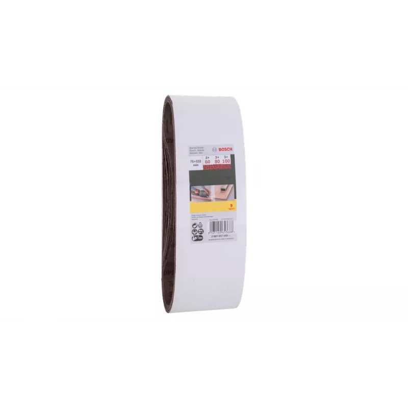 Conjunto de cintas de lixa Bosch 2607017155
