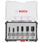 Bosch Conjunto de fresas (fresas para ranhuras), 6 unid., haste de 6 mm, 2607017465