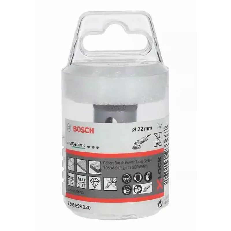 Bosch X-LOCK Best for Ceramic DRYspeed Broca diamantada a seco, 22 mm, 2608599030