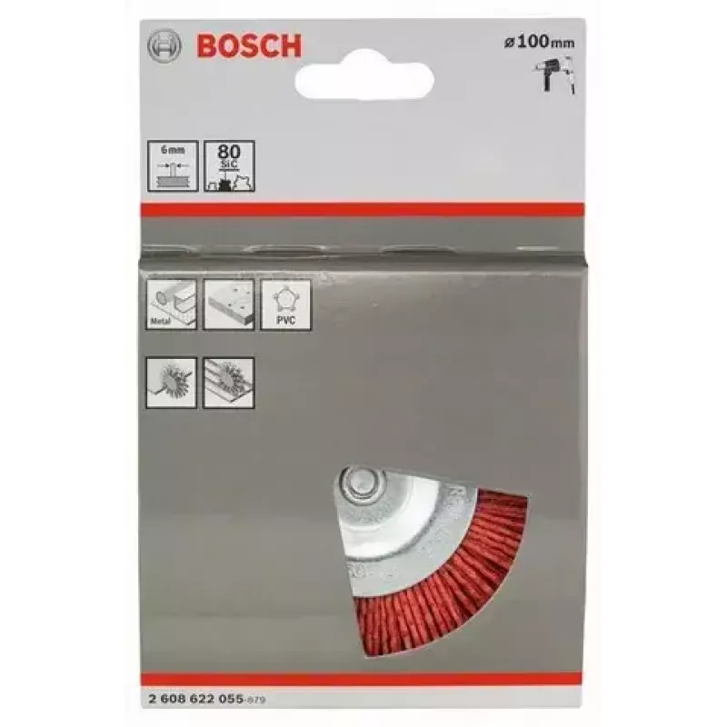 Bosch 2 608 622 055 Escova de disco, nylon com corindo, 100 mm