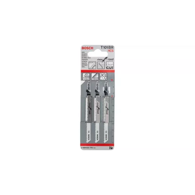 Lâminas de serra de recortar Bosch T 101 BR Clean for Wood
