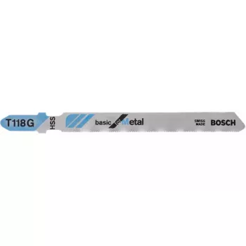 Lâmina de serra de recortar Bosch T 118 G Basic for Metal HSS