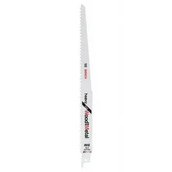Lâmina de serra sabre Bosch S 1111 DF bimetal 22,5 cm 4,3 mm de passo de dente