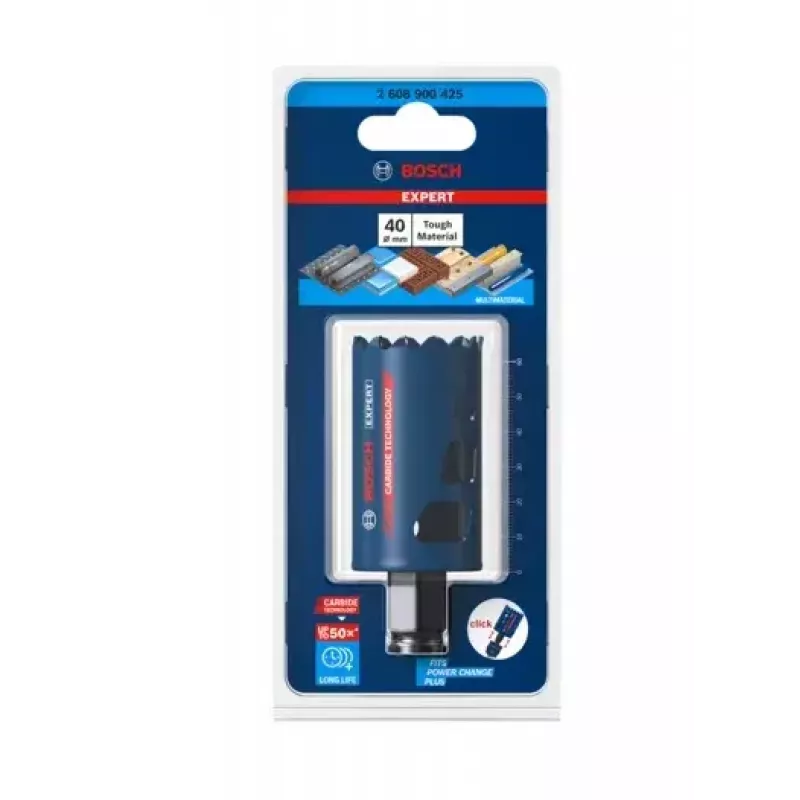 Serra copo Bosch 2 608 900 425 4 cm para tijolo, plástico, madeira