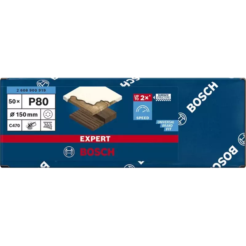 Discos de lixar Bosch Expert C470 50 unid. 2608900919