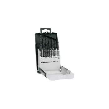 Bosch 2609255131 Conjunto de brocas helicoidais HSS-R para metal 19 unid., DIN 338
