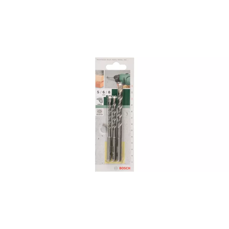 Conjunto de 3 brocas para betão Bosch SDS-Quick