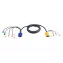 ATEN 2L-5302P Cabo KVM PS/2 com áudio, 1,8 m