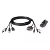 Cabo KVM ATEN HDMI para DVI-D USB USB com áudio; 1,8 m USB HDMI para DVI-D Secure KVM