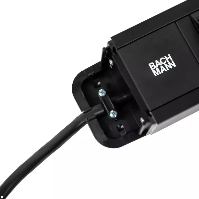 Extensão de corrente Bachmann PRIMO 2 2m 6 tomadas AC interior preto