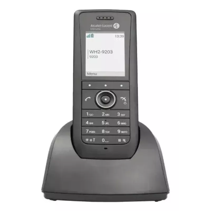 Telefone móvel IP ALCATEL 8158s — terminal sem fios, LCD 2 polegadas 230×320, Wi-Fi a/b/g/n/ac, codecs G.711/G.729/OPUS, preto