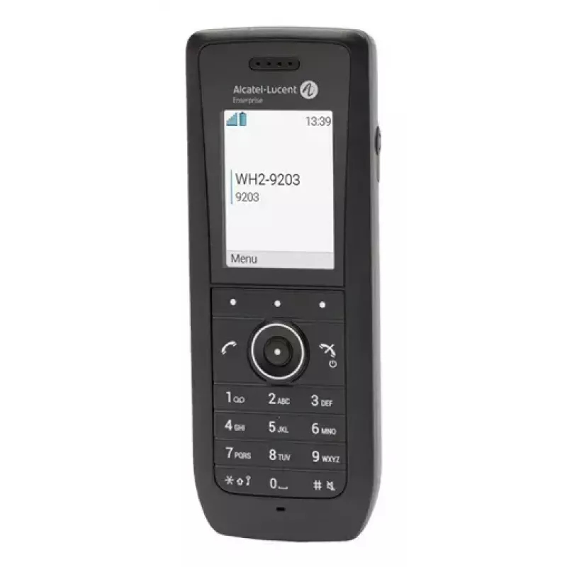 Telefone móvel IP ALCATEL 8158s — terminal sem fios, LCD 2 polegadas 230×320, Wi-Fi a/b/g/n/ac, codecs G.711/G.729/OPUS, preto