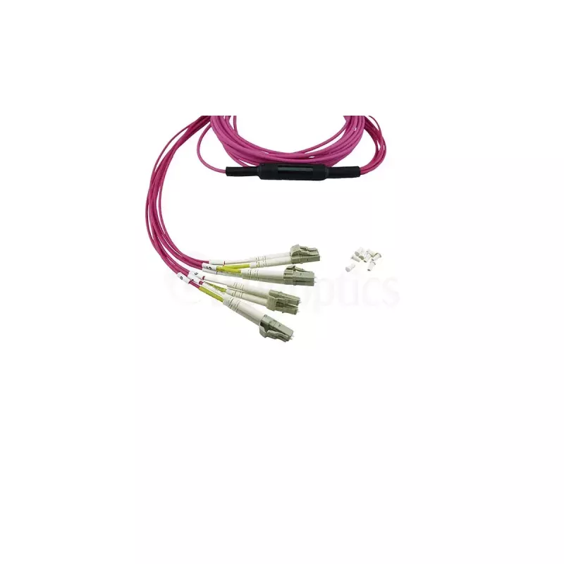 BlueOptics 3HE13896AA-7.5-BO Cabo patch breakout de MPO para 4x LC Duplex, OM4 50/125 µm, LC/UPC, 7,5 m