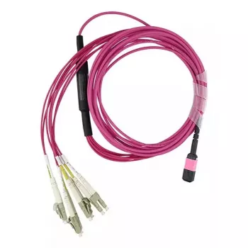 BlueOptics 3HE13896AA-7.5-BO Cabo patch breakout de MPO para 4x LC Duplex, OM4 50/125 µm, LC/UPC, 7,5 m