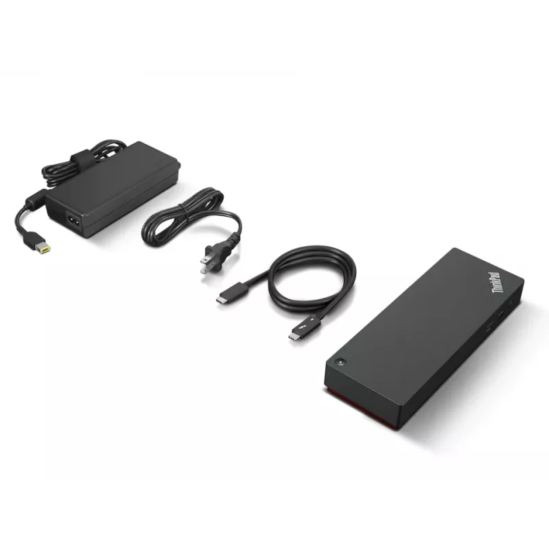 Lenovo ThinkPad Universal Thunderbolt 4 com fios preto conectividade com fios 135W