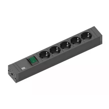 Extensão elétrica Bachmann 420.0013 2m 5 tomadas AC interior preto