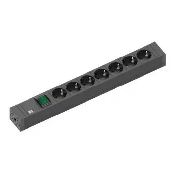 Extensão elétrica Bachmann 420.0014 2m 7 tomadas AC interior preto
