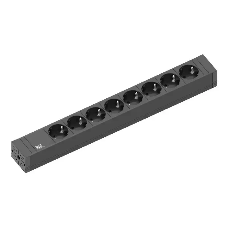 Extensão elétrica Bachmann CONNECT LINE 2 m 8 tomadas AC interior preto