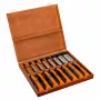 Conjunto de formões Bahco 424P-S8-EUR, 8 unid., 6-36 mm, em caixa de madeira