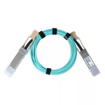 Cabo de fibra ótica InfiniBand BlueOptics 470-ABOB-BO QSFP28 AOC 10 m aqua