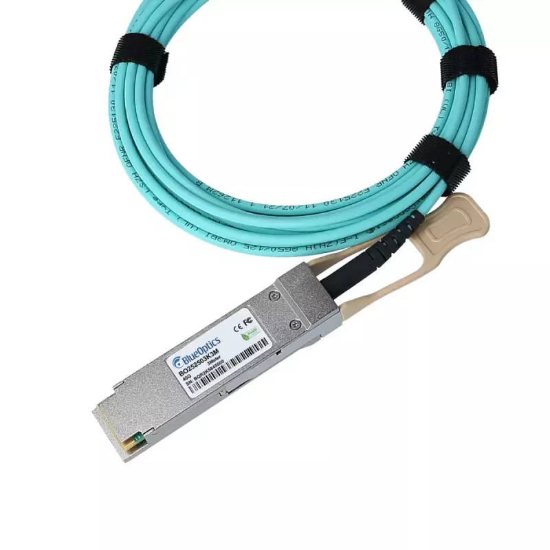 Cabo de fibra ótica InfiniBand BlueOptics 7 m QSFP28 aqua