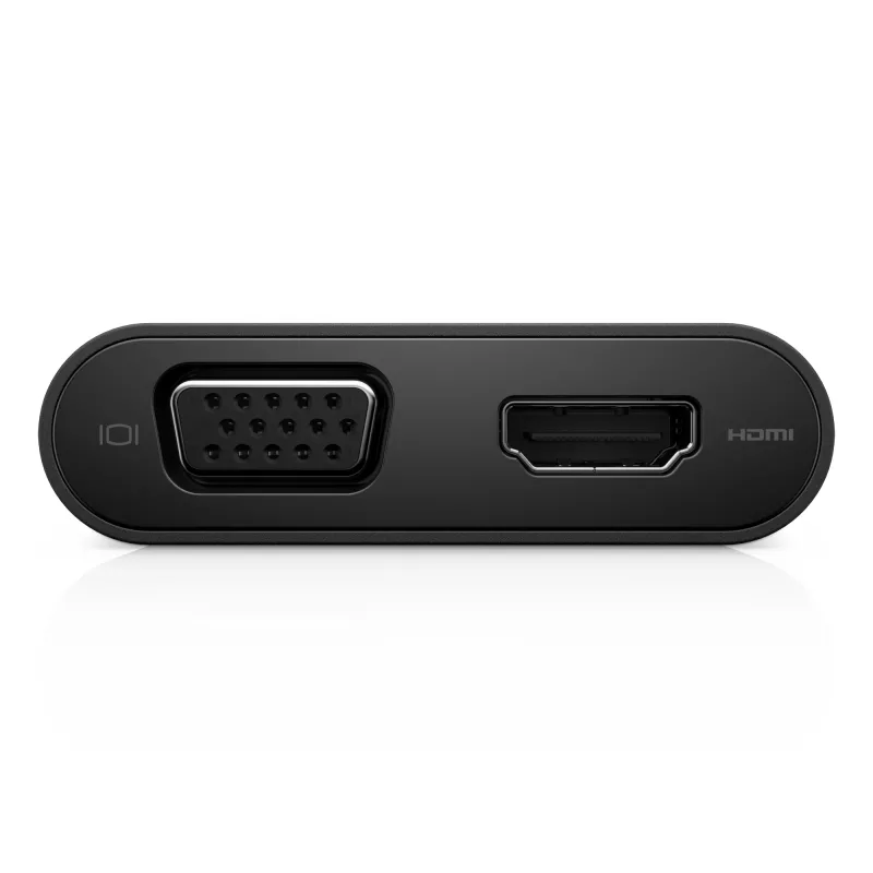 Hub USB-C DELL USB-C - HDMI / VGA / Ethernet / USB 3.0 preto