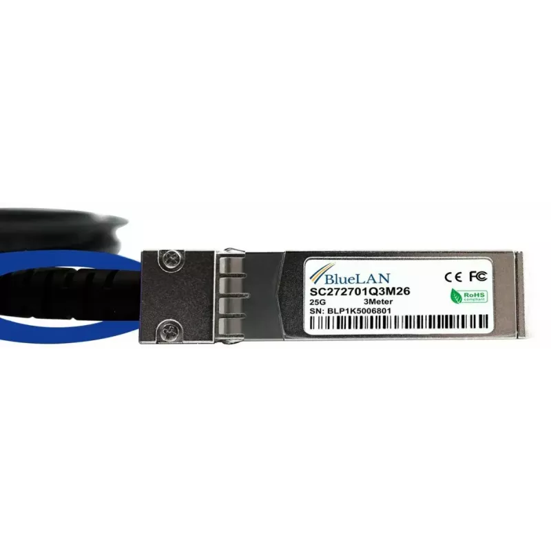 Cabo InfiniBand/fibra ótica BlueOptics 470-ACEX-BL 1 m SFP28 macho/macho