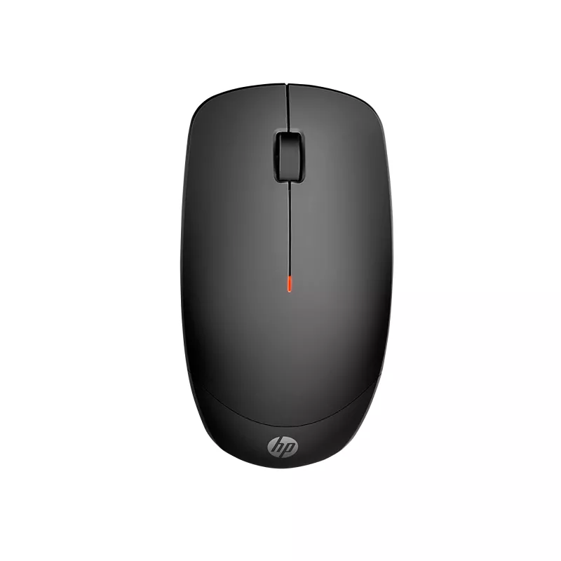 Rato sem fios HP 235 fino, ambidestro, ótico, RF Wireless, 1600 DPI, preto