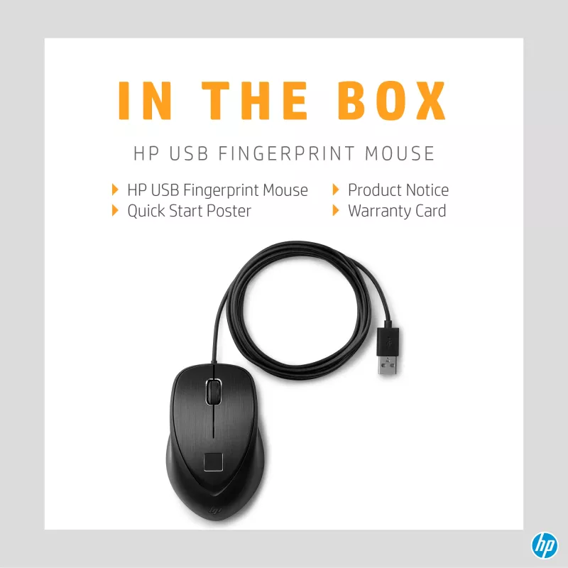 Rato HP USB Fingerprint USB Type-A