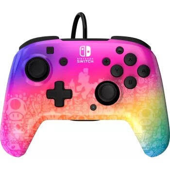Comando com fio PDP REMATCH: Star Spectrum para Nintendo Switch, Nintendo Switch - modelo OLED