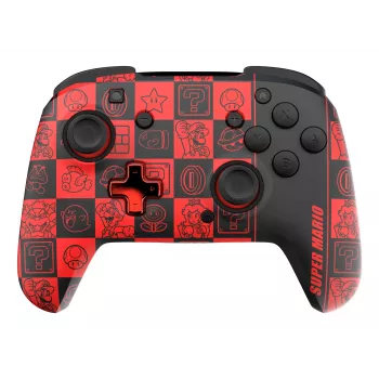 Gamepad PDP REMATCH GLOW preto, verde, vermelho, analógico/digital, Nintendo Switch, Nintendo Switch OLED