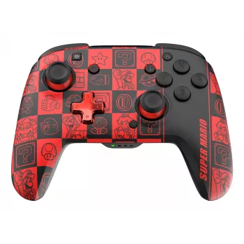 Gamepad PDP REMATCH GLOW preto, verde, vermelho, analógico/digital, Nintendo Switch, Nintendo Switch OLED