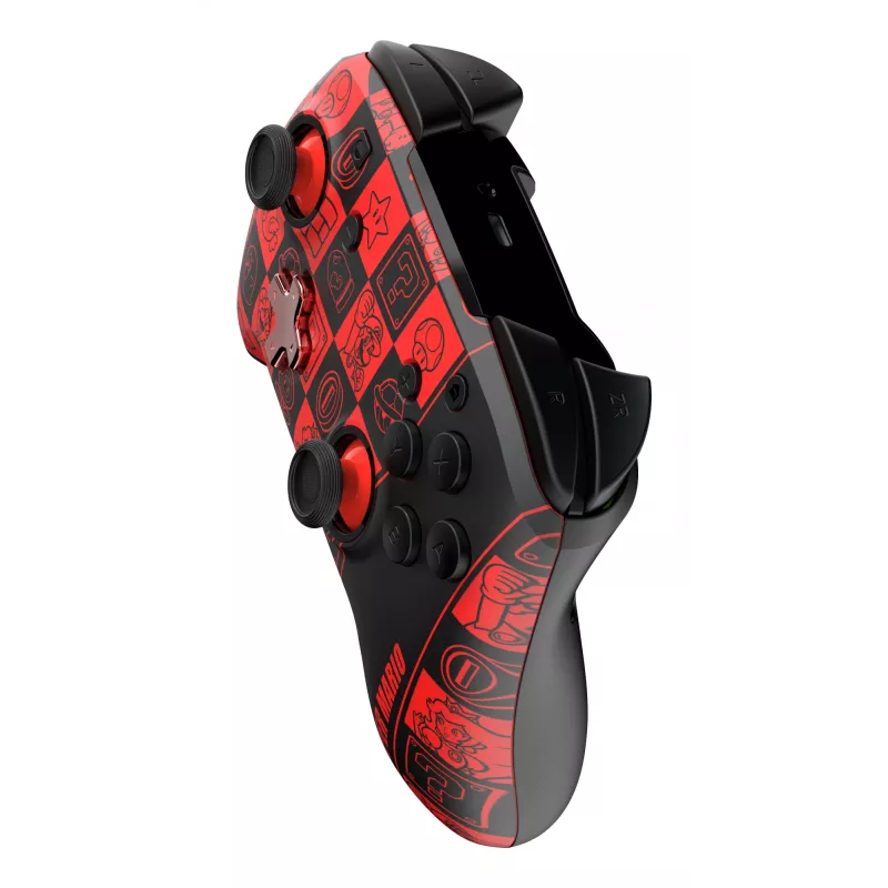 Gamepad PDP REMATCH GLOW preto, verde, vermelho, analógico/digital, Nintendo Switch, Nintendo Switch OLED