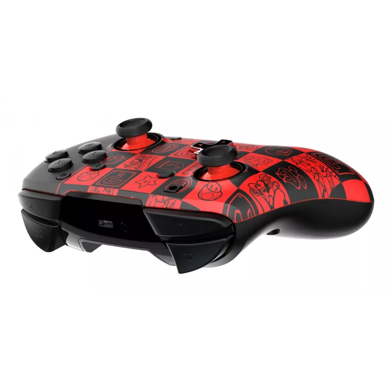 Gamepad PDP REMATCH GLOW preto, verde, vermelho, analógico/digital, Nintendo Switch, Nintendo Switch OLED