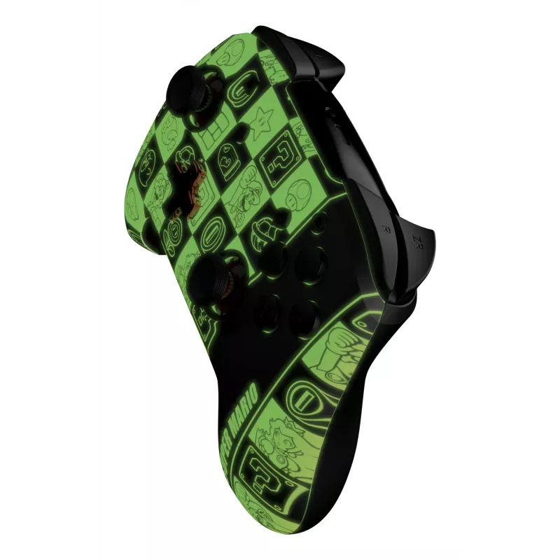 Gamepad PDP REMATCH GLOW preto, verde, vermelho, analógico/digital, Nintendo Switch, Nintendo Switch OLED