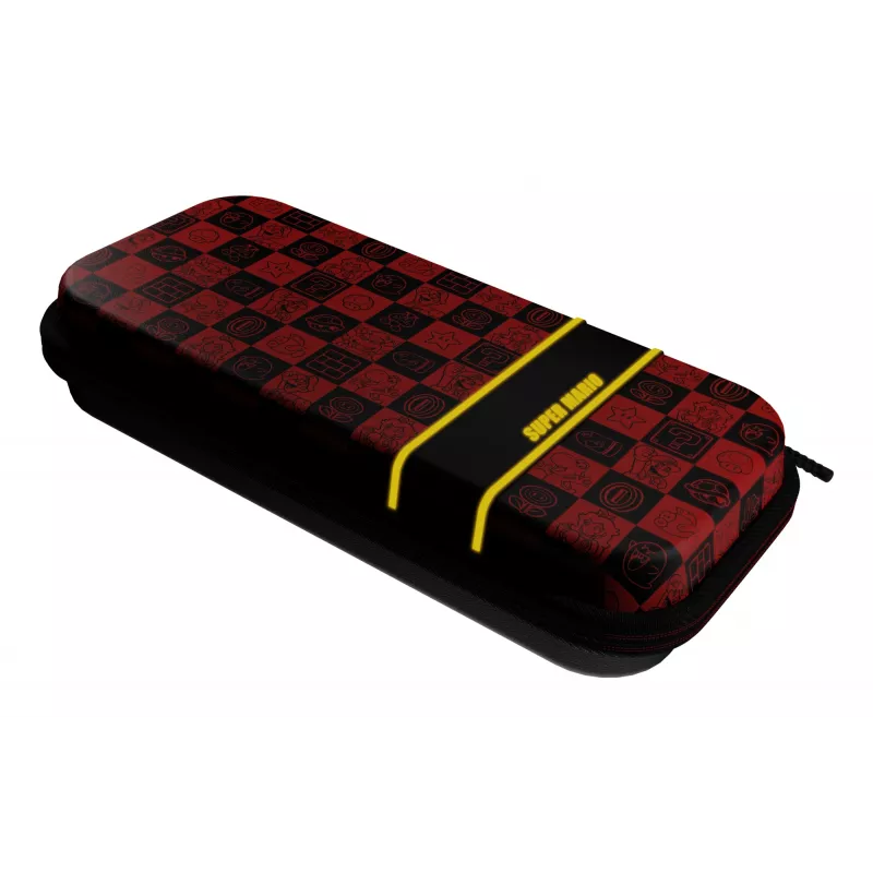 Mala de viagem PDP Travel Case Plus GLOW: Super Icon, para Nintendo Switch, Nintendo Switch Lite, Nintendo Switch – modelo OLED