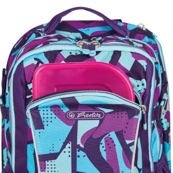 Mochila escolar Herlitz Ultimate CamoPurple