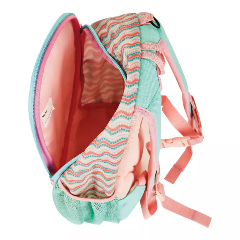 Mochila escolar Herlitz Rookie Sweet Jungle verde pêssego poliéster