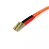 Cabo de fibra ótica StarTech.com 10m - multimodo duplex 50/125 - LSZH cabo de ligação de fibra ótica - LC/LC