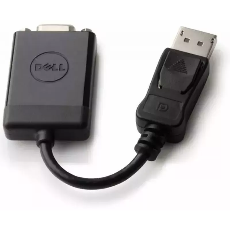 Adaptador DisplayPort para VGA Dell 52MJC – suporta resoluções até 1920x1200
