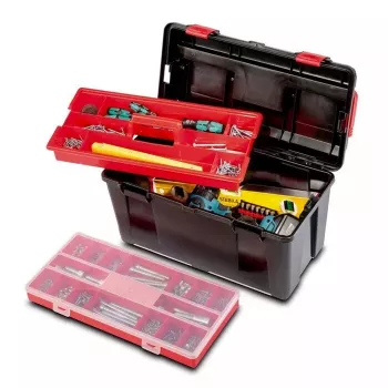 Mala de ferramentas Parat 5811000391 Polipropileno Preto Vermelho Largura 445 mm