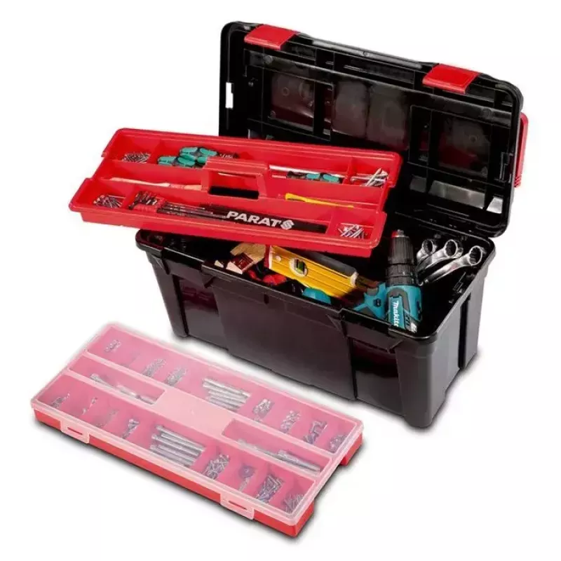Mala de ferramentas Parat 5813000391 Polipropileno Preto Vermelho 580x285x290 mm