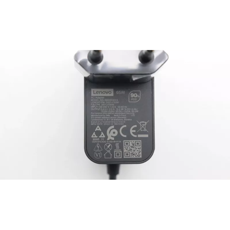Lenovo 5A11J75649 Fonte de alimentação Interior 65 W preto