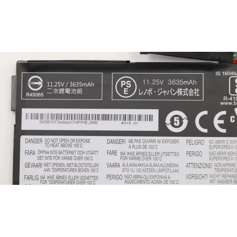 Lenovo 5B10T36866 bateria para portátil, 42 Wh, de 3 células