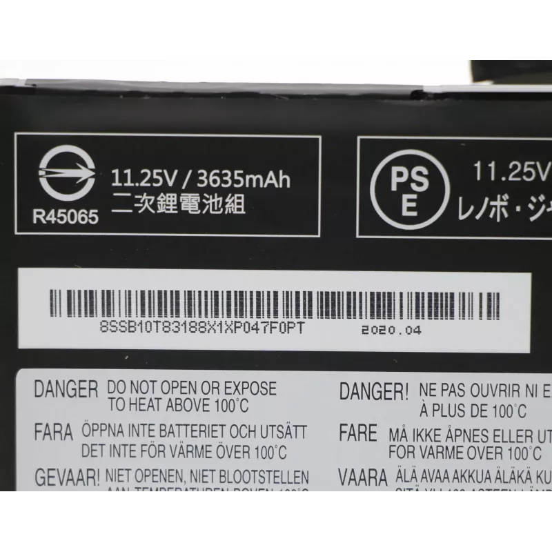 Bateria interna para portátil Lenovo 3 células 42Wh iões de lítio modelo 5B10W13945