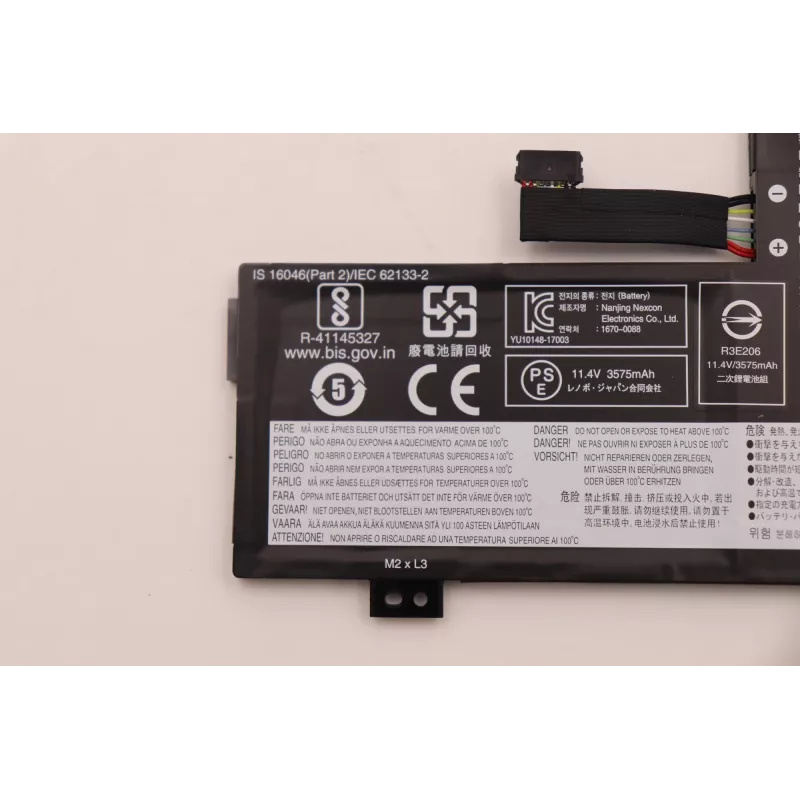 Bateria interna para portátil Lenovo 3 células 42Wh iões de lítio modelo 5B10W13946