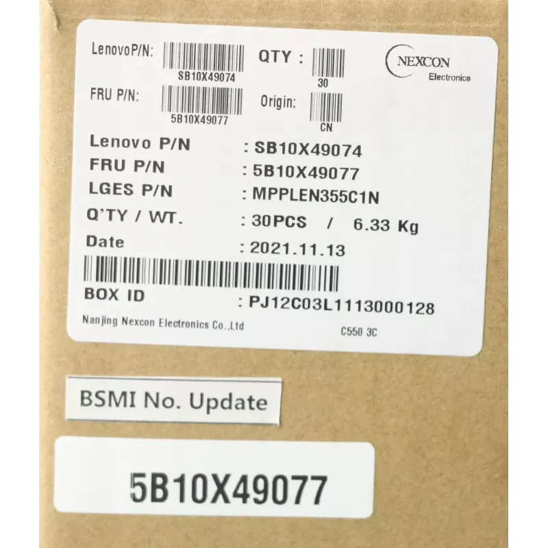 Bateria Lenovo 5B10X49077 peça de substituição para portátil